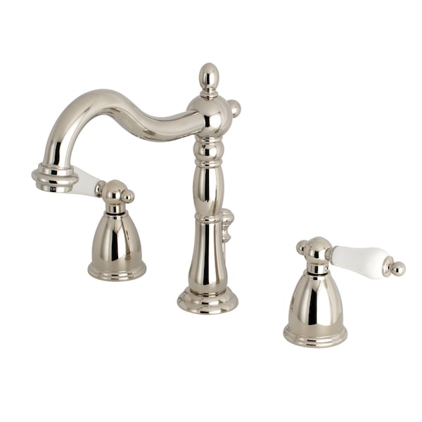 8" Widespread Bathroom Faucet, Polished Nickel